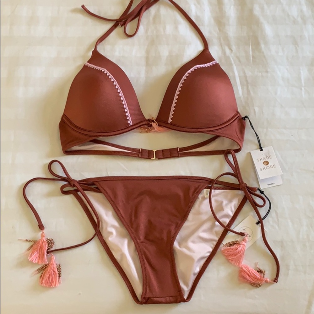 NWT Shade & Shore bikini top and bottom